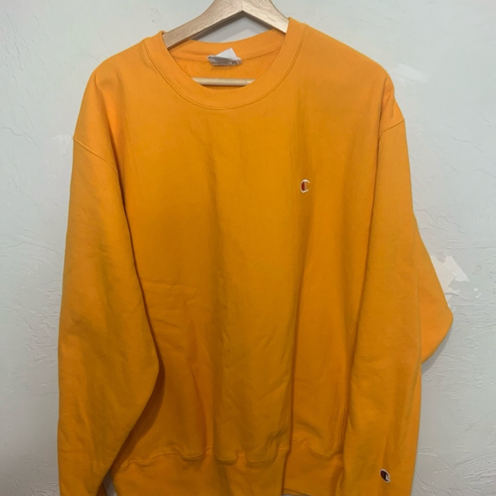 Champion Men's Orange Sweatshirt